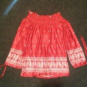 Off the shoulder blouse